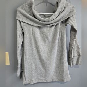 NWT Chaser Gray Cowl Neck Sweater, Size Large